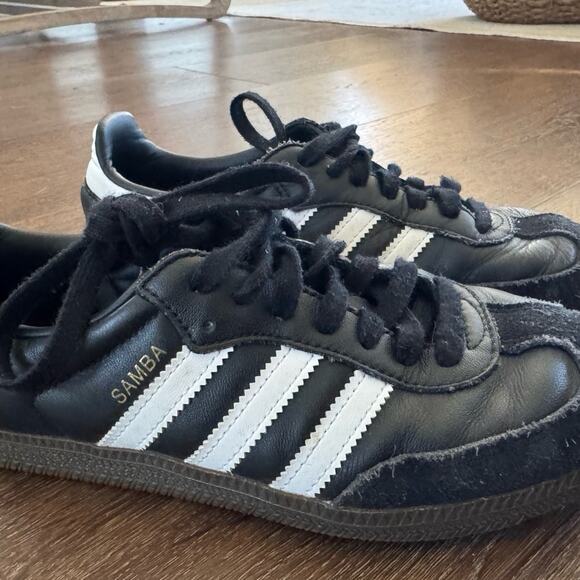 Adidas Women’s Samba Shoes Black Sz 7.5 - Picture 3 of 6
